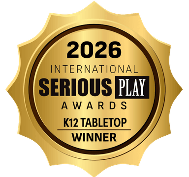 2026 International Serious Play Awards K12 Tabletop Winner badge